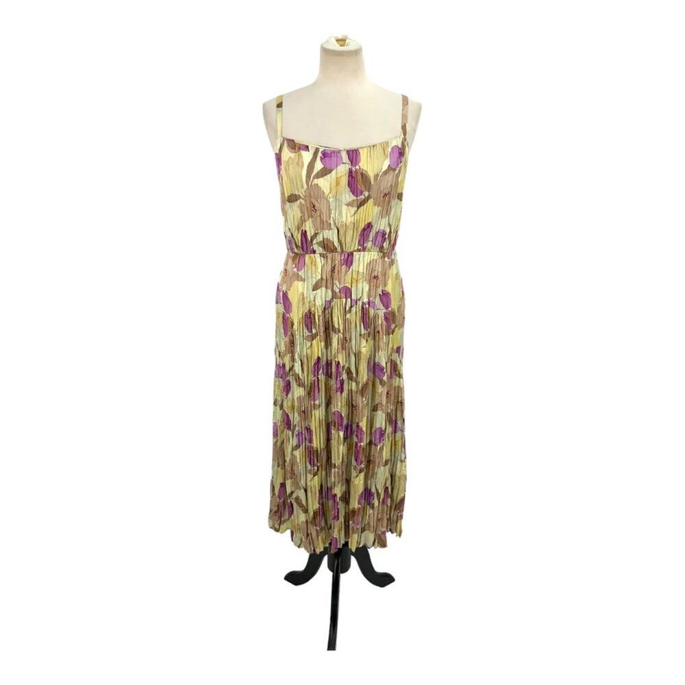 Vince Nouveau Magnolia Crushed Cami Midi Dress Size Small NWOT $541 MSRP